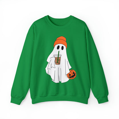 Cute Coffee Ghost - Halloween Sweatshirt