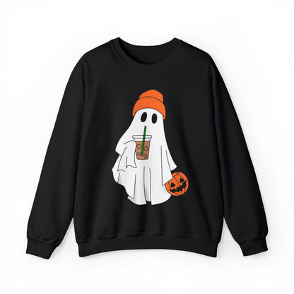 Cute Coffee Ghost - Halloween Sweatshirt