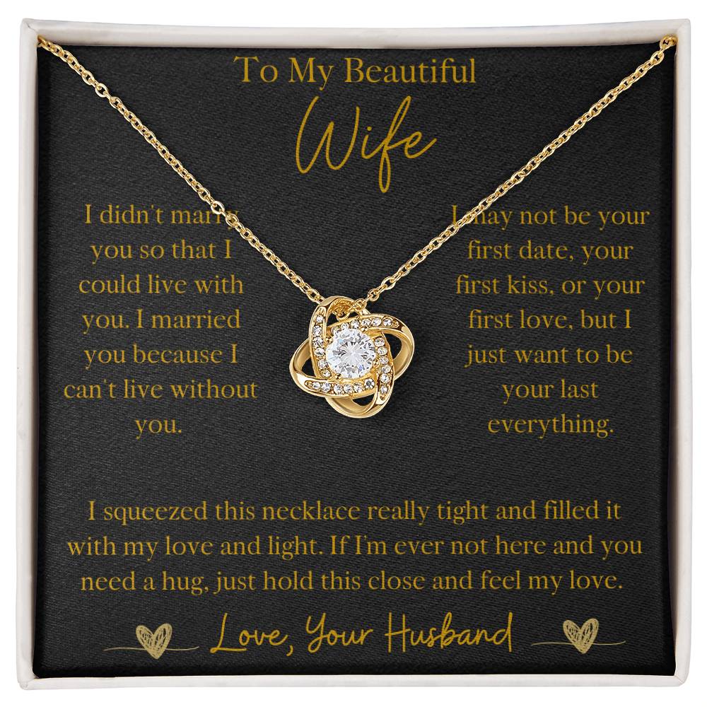 To My Beautiful Wife - Eternal Love Necklace