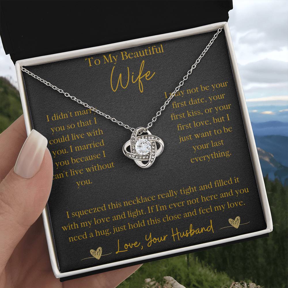 To My Beautiful Wife - Eternal Love Necklace