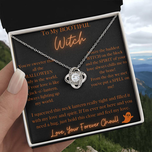 To My Bootiful Witch - Limited Edition Halloween Necklace